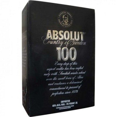 Водка Absolut Black 3 литра